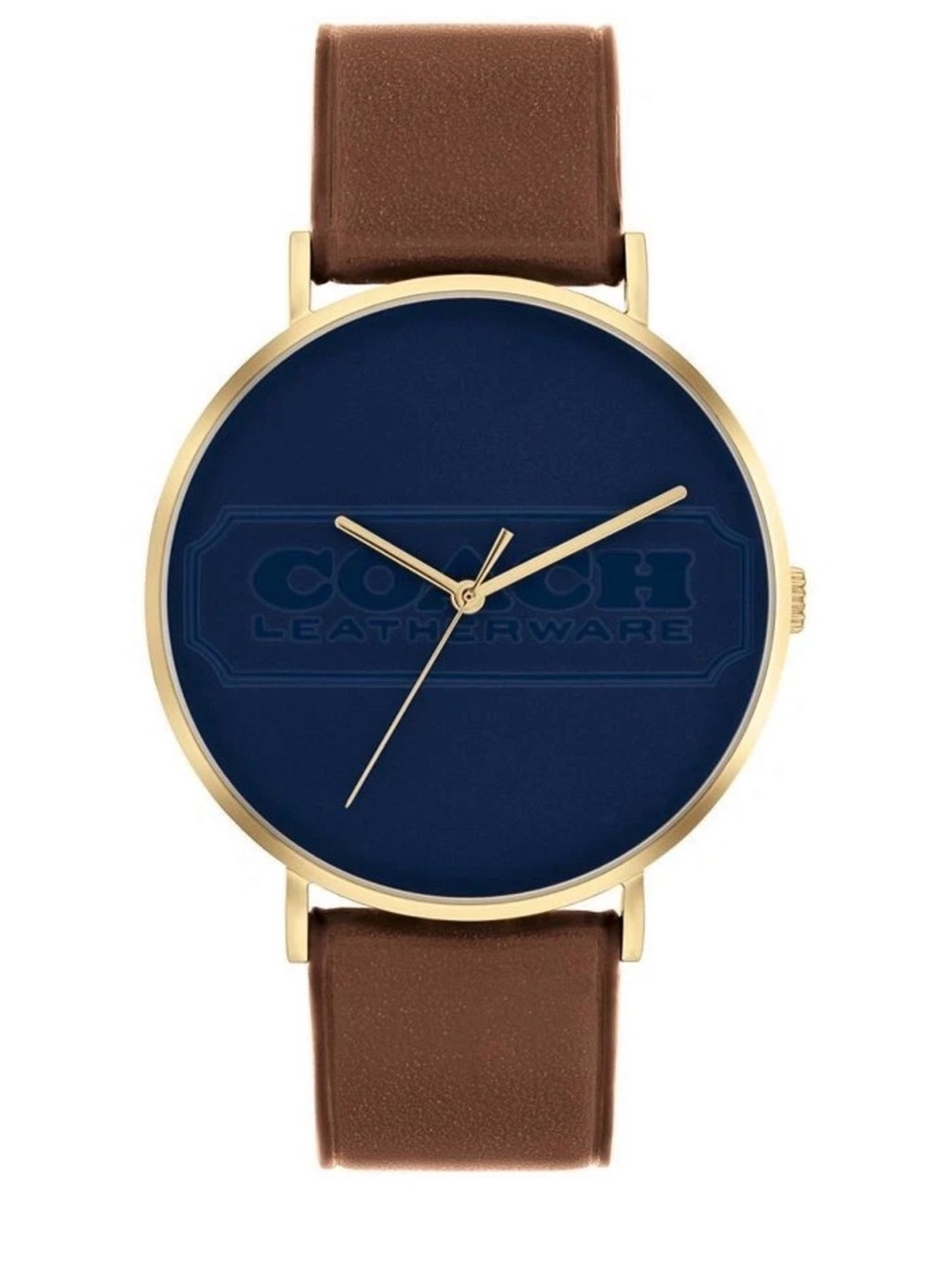 🖤🖤Coach Charles Saddle Leather Strap Watch 41mm